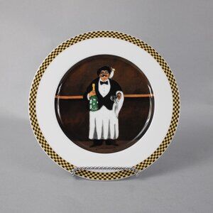 Guy Buffet Waiter Plate Suite Monsieur Lucien Brown Multi Color Eschenbach 8"